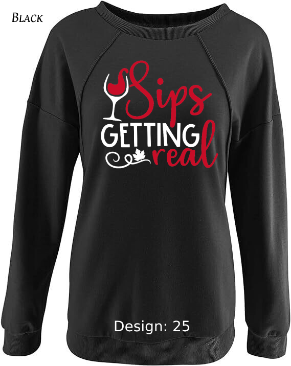 Sweatshirt Women's Wine Sweatshirt | Custom Sweatshirt