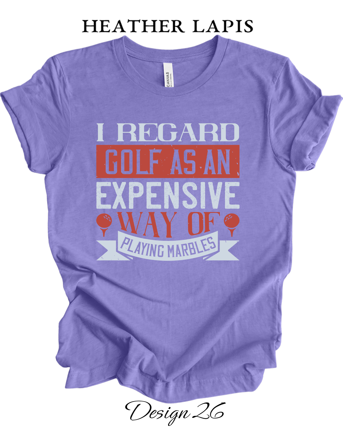 Custom Tee Unisex Crew Neck T-shirts | Golf Inspired Tees