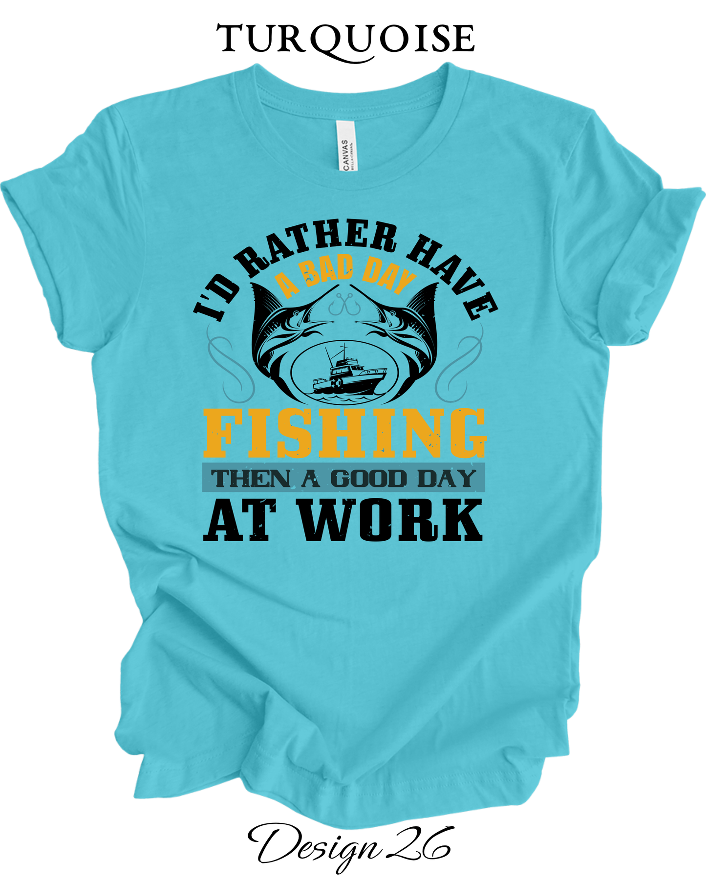Custom Tee Unisex Crew Neck T-Shirts | Fishing Inspired Tees