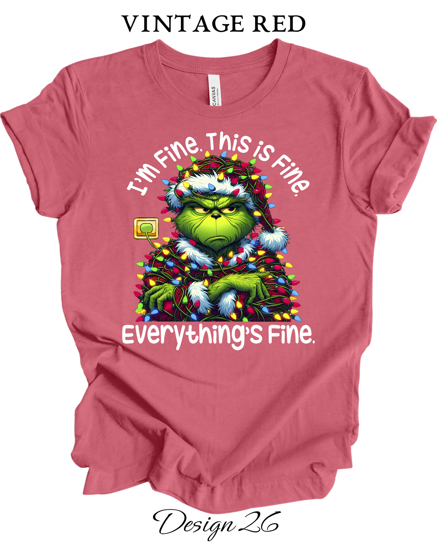 Custom Tee Unisex Crew Neck T-Shirts | Christmas Funny Grinch Inspired Tee