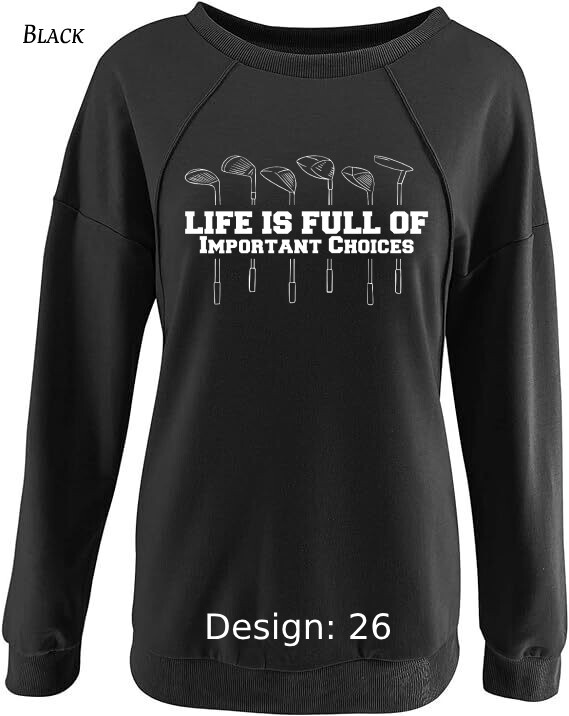 Sweatshirt Women's Golf Sweatshirt | Custom Sweatshirt