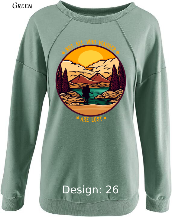 Sweatshirt Women's Camping Sweatshirt | Custom Sweatshirt