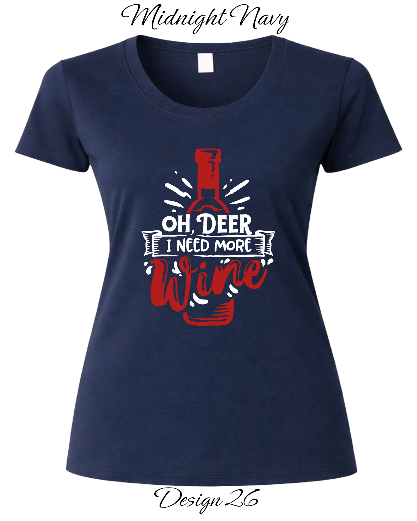 Custom Women's Tank Tops & Tees | Christmas Funny Drinking Inspired Tee