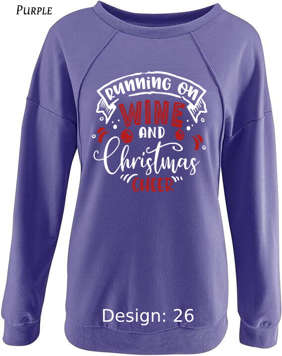 Sweatshirt Women's Christmas Funny Drinking Sweatshirt | Custom Sweatshirt