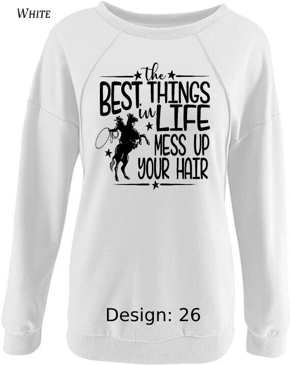 Sweatshirt Women's Country Cowboy Sweatshirt | Custom Sweatshirt