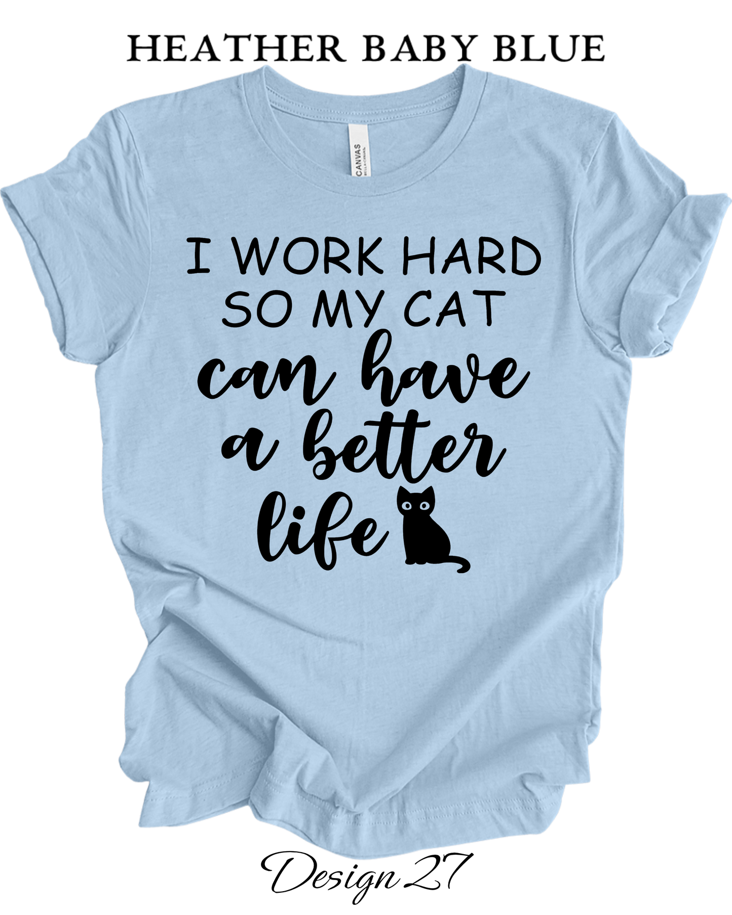 Custom Tee Unisex Crew Neck T-Shirts  | Cat Inspired Tee