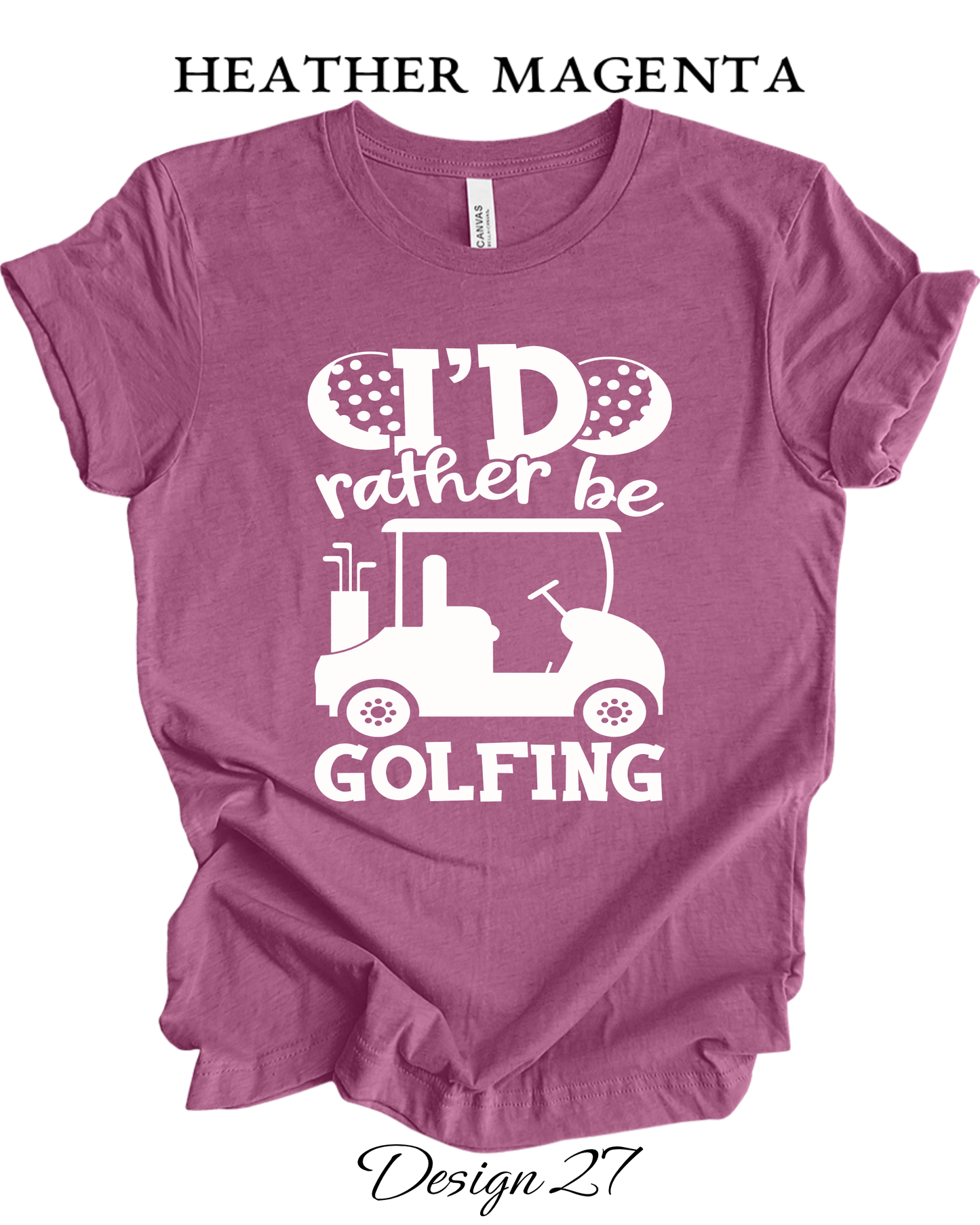 Custom Tee Unisex Crew Neck T-shirts | Golf Inspired Tees