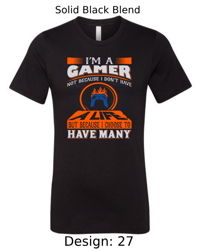 Shirts Men's Customized T-Shirts | Video Gaming Themed Tee