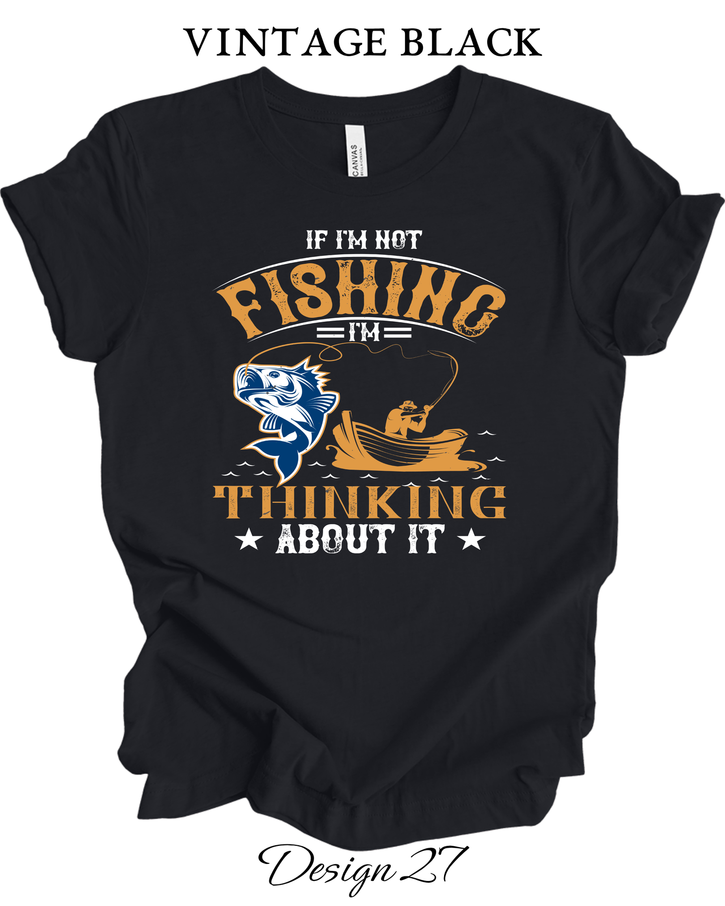 Custom Tee Unisex Crew Neck T-Shirts | Fishing Inspired Tees