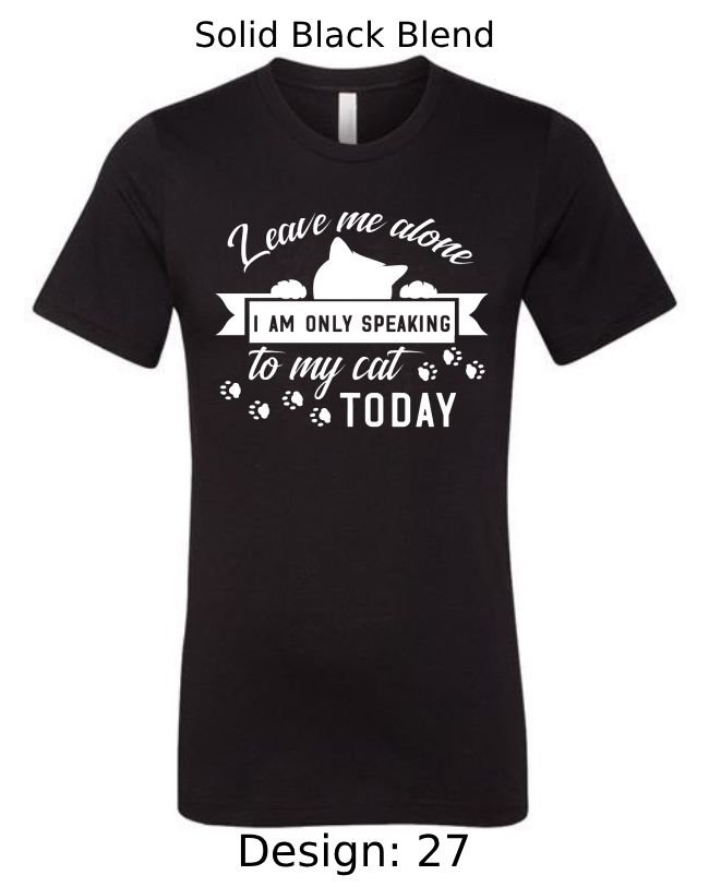 Shirts Men's Customized T-Shirts | Cat Themed Tee