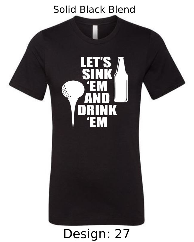 Shirts Men's Customized T-Shirts | Golf Themed Tee