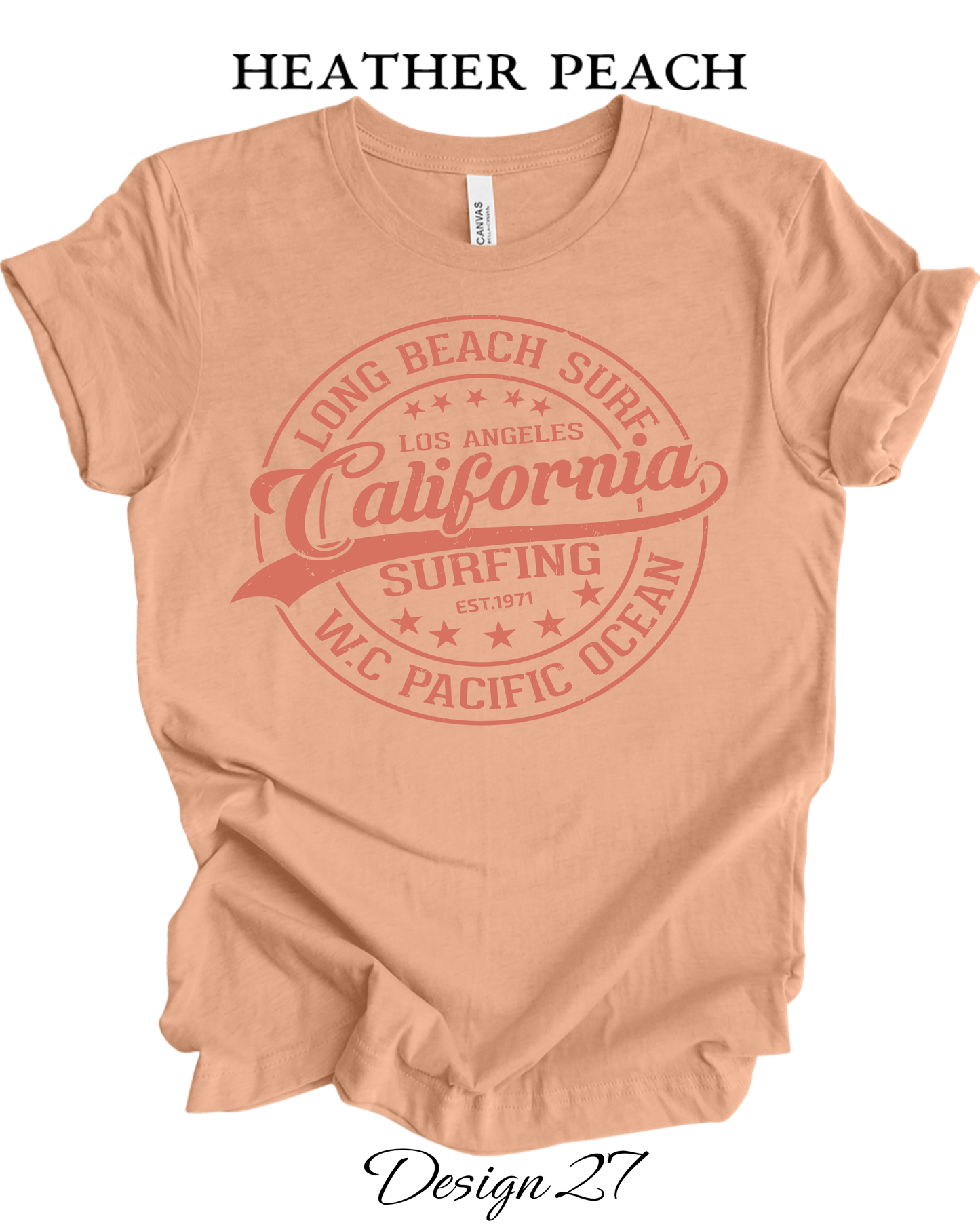 Custom Tee Unisex Crew Neck T-Shirts | Summer, Surfing, & Sunshine Inspired Tee