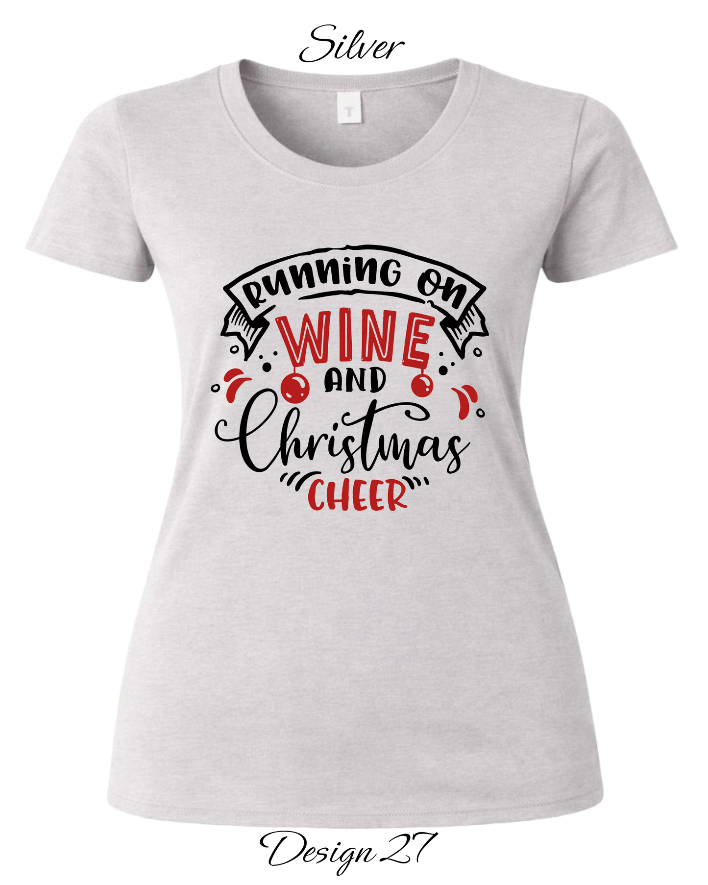 Custom Women's Tank Tops & Tees | Christmas Funny Drinking Inspired Tee