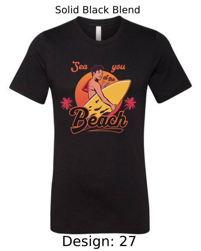 Shirts Men's Customized T-shirts | Summer, Surfing, & Sunshine Themed Tee
