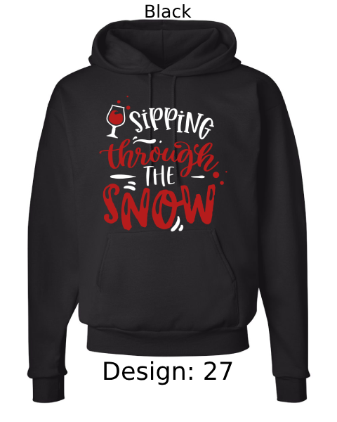 Unisex Christmas Funny Drinking Hoodie Sweatshirt | Custom Hoodie