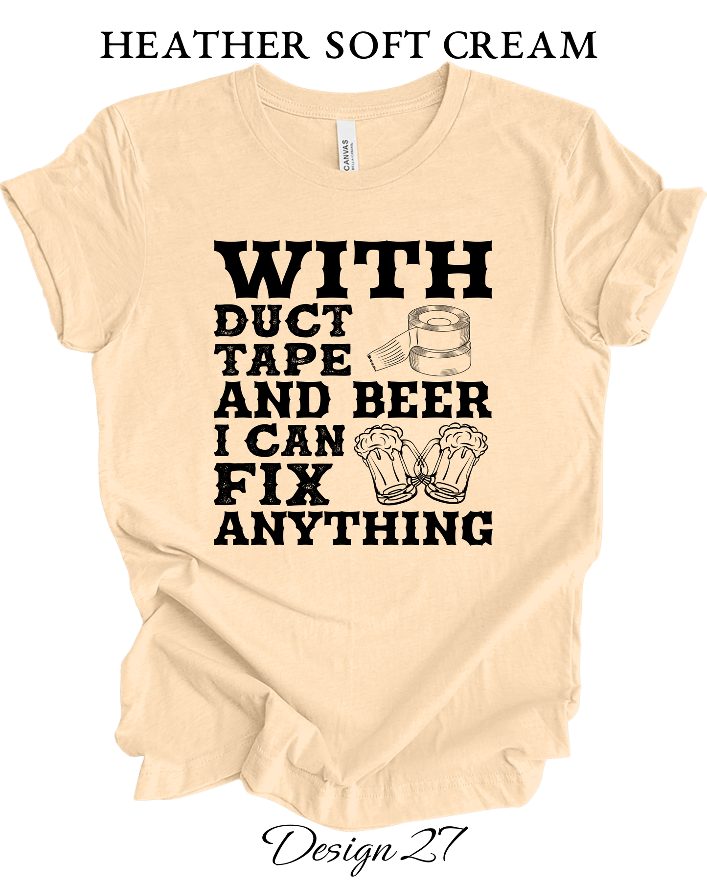 Custom Tee Unisex Crew Neck T-Shirts | Funny Beer Inspired Tee