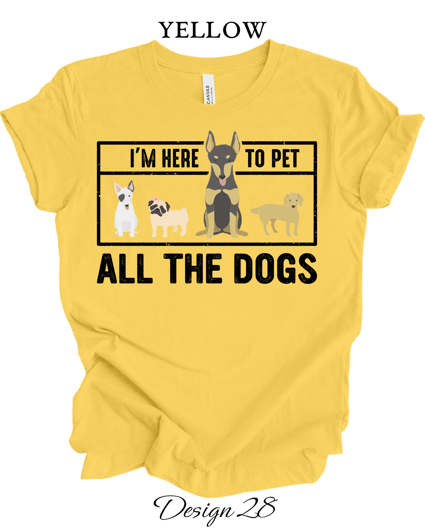 Custom Tee Unisex Crew Neck T-shirts | Dog Inspired Tee