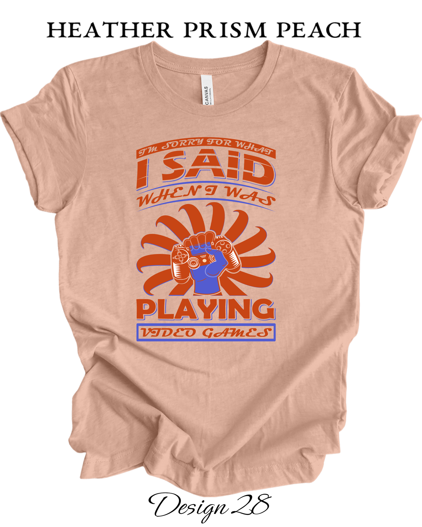 Custom Tee Unisex Crew Neck T-shirts | Video Gaming Inspired Tee