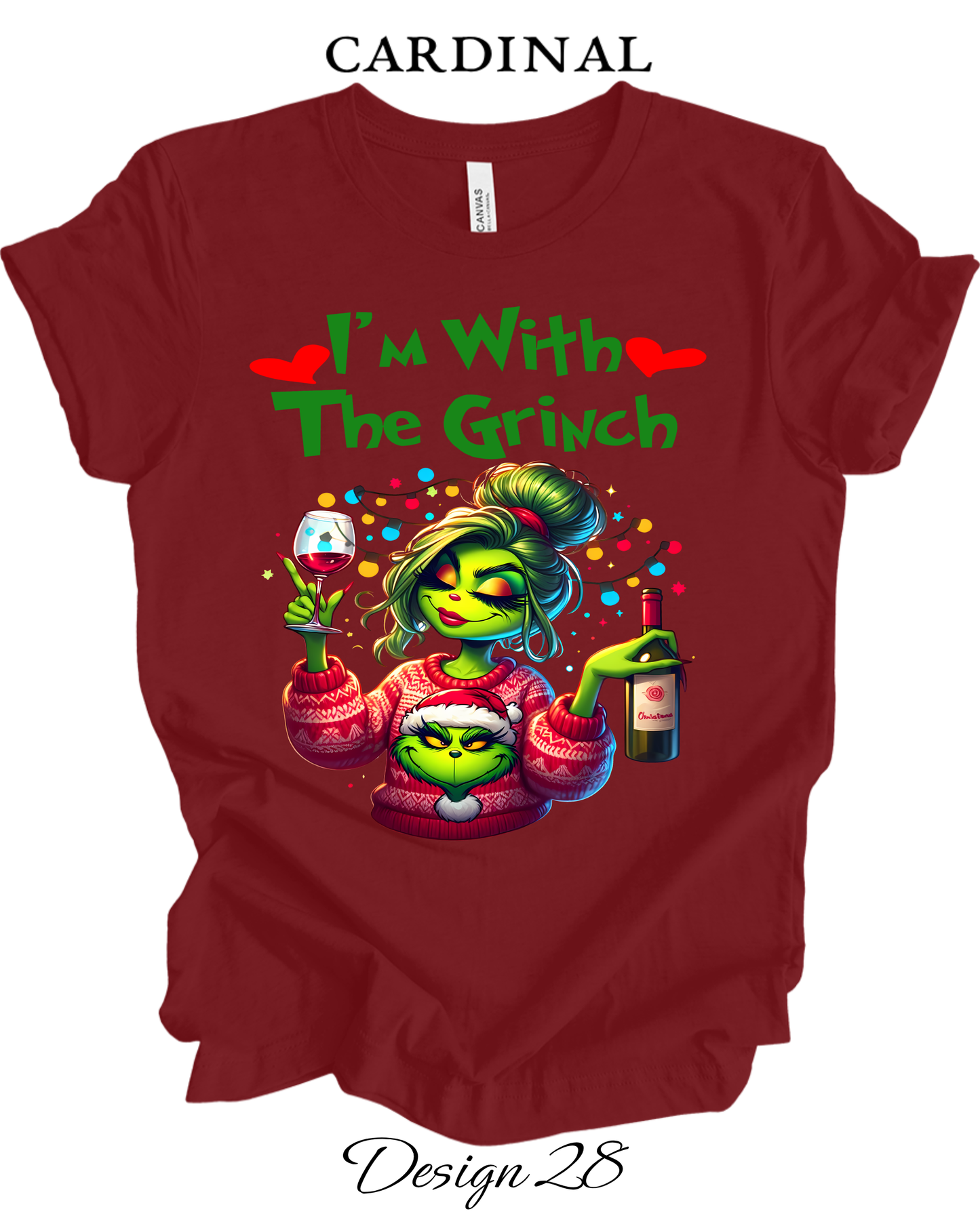 Custom Tee Unisex Crew Neck T-Shirts | Christmas Funny Grinch Inspired Tee