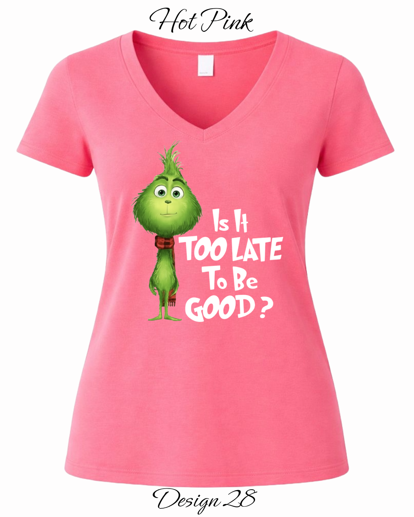 Custom Women's Tank Tops & Tees | Christmas Funny Grinch Inspired Tee