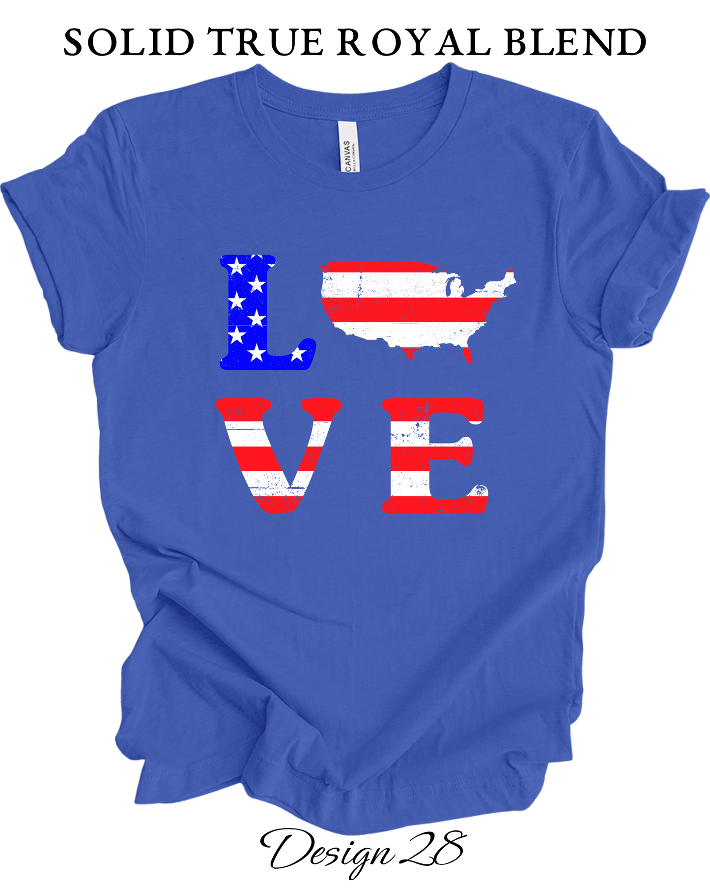 Custom Tee Unisex Crew Neck T-shirts | Patriotic Inspired Tee