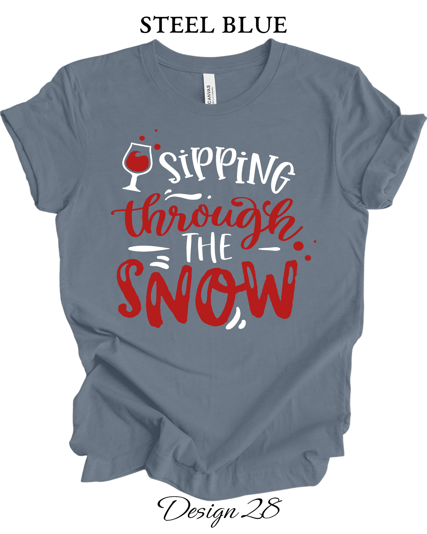 Custom Tee Unisex Crew Neck T-Shirts | Christmas Funny Drinking Inspired Tee