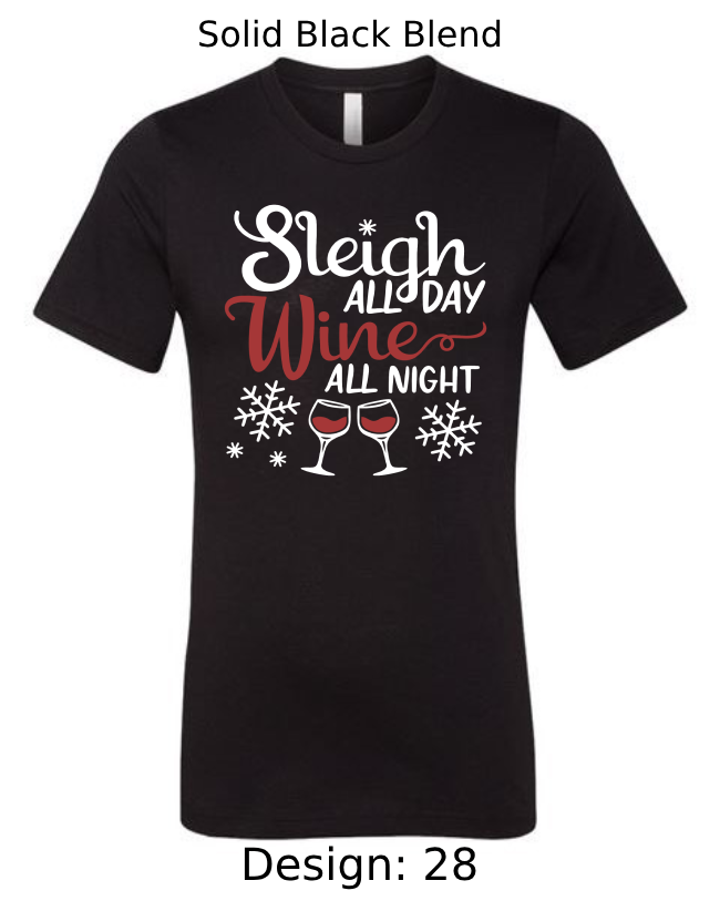 Shirts Men's Customized T-Shirts | Christmas Funny Drinking Themed Tee