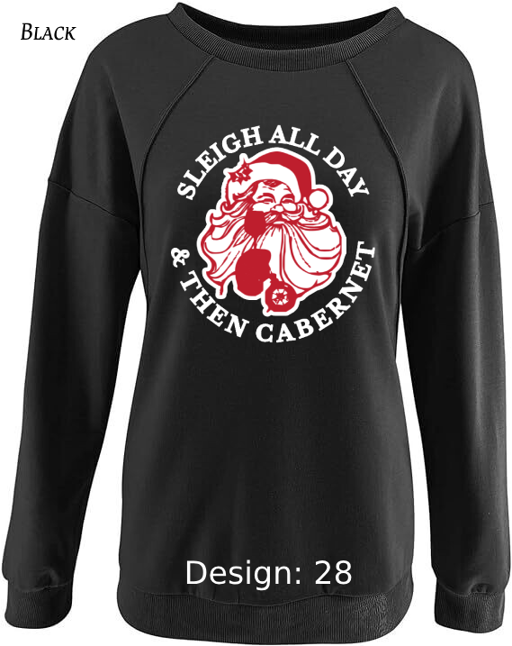 Sweatshirt Women's Christmas Funny Drinking Sweatshirt | Custom Sweatshirt