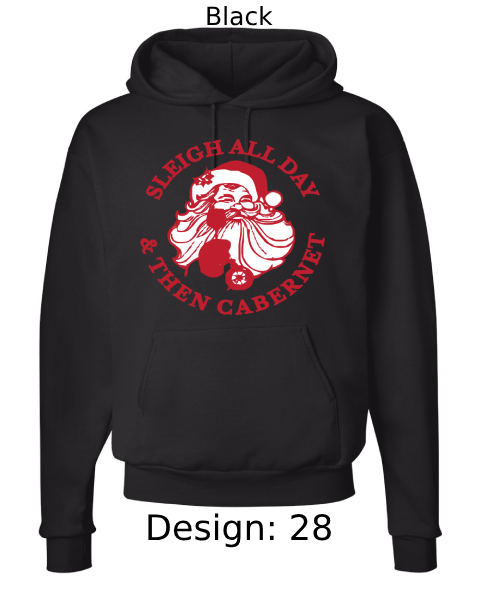 Unisex Christmas Funny Drinking Hoodie Sweatshirt | Custom Hoodie