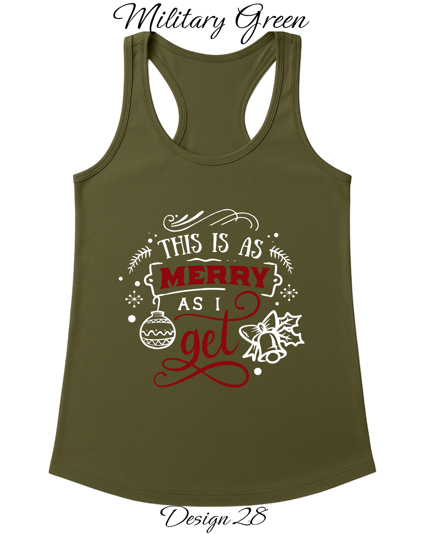Custom Women's Tank Tops & Tees | Christmas Funny Inspired Tee