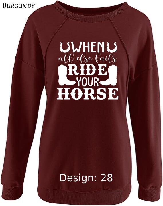Sweatshirt Women's Country Cowboy Sweatshirt | Custom Sweatshirt