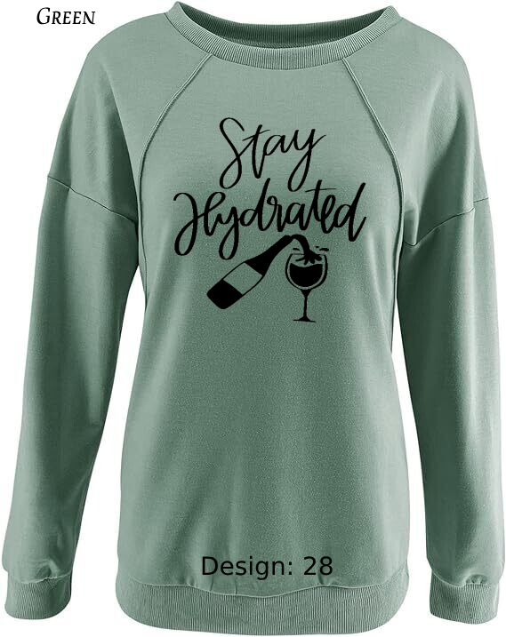 Sweatshirt Women's Wine Sweatshirt | Custom Sweatshirt