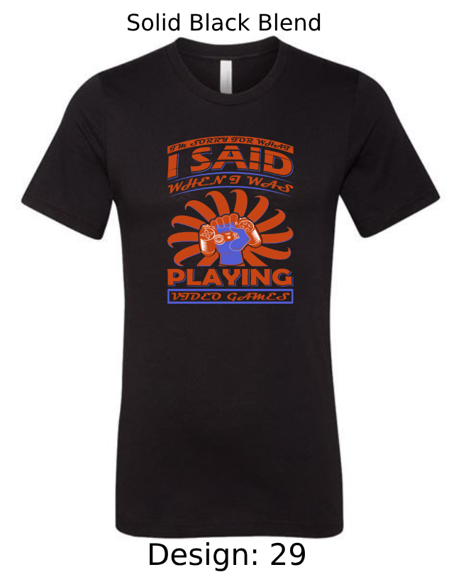 Shirts Men's Customized T-Shirts | Video Gaming Themed Tee