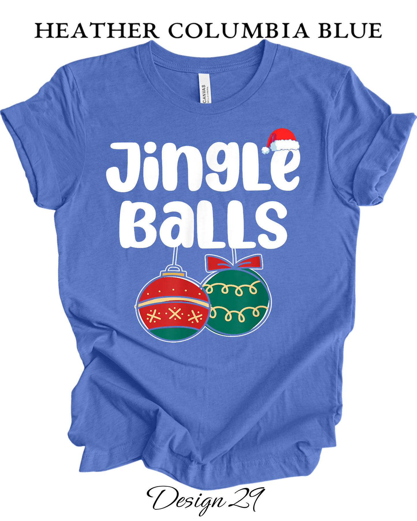 Custom Tee Unisex Crew Neck T-Shirts | Christmas Jingle Balls & Tinsel Tits Inspired Tee