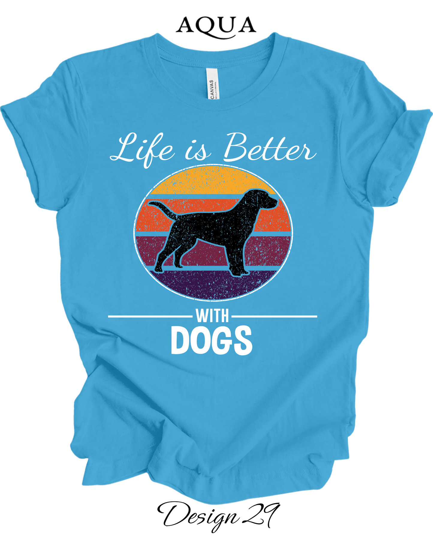 Custom Tee Unisex Crew Neck T-shirts | Dog Inspired Tee