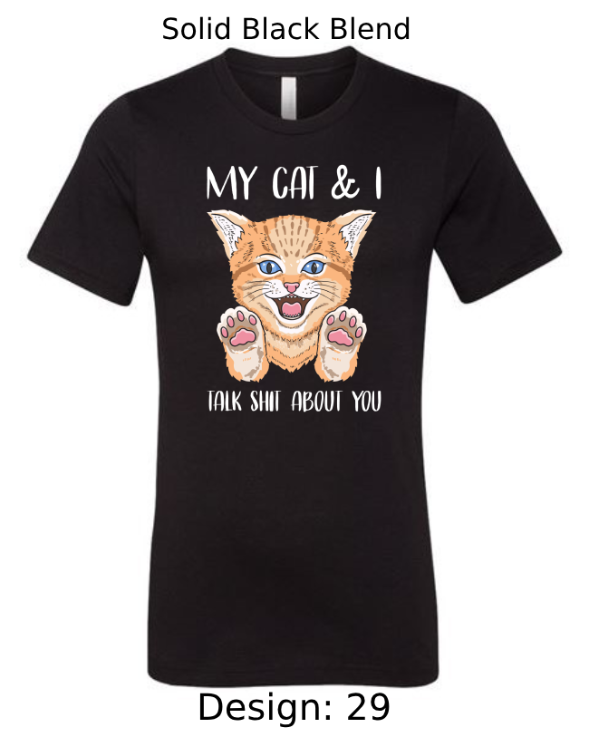 Shirts Men's Customized T-Shirts | Cat Themed Tee