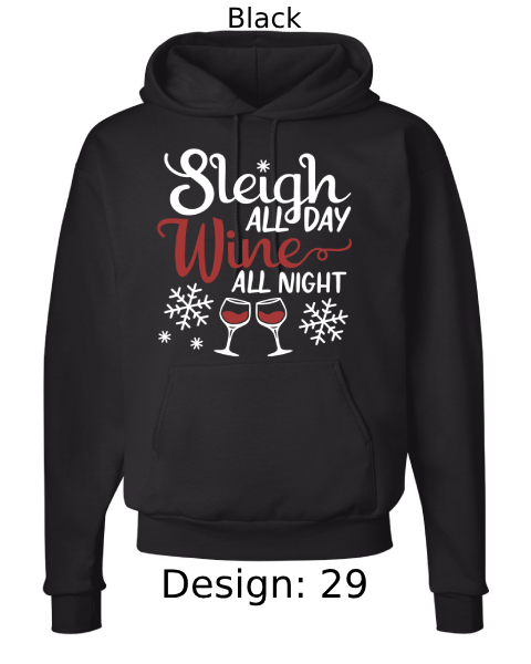 Unisex Christmas Funny Drinking Hoodie Sweatshirt | Custom Hoodie