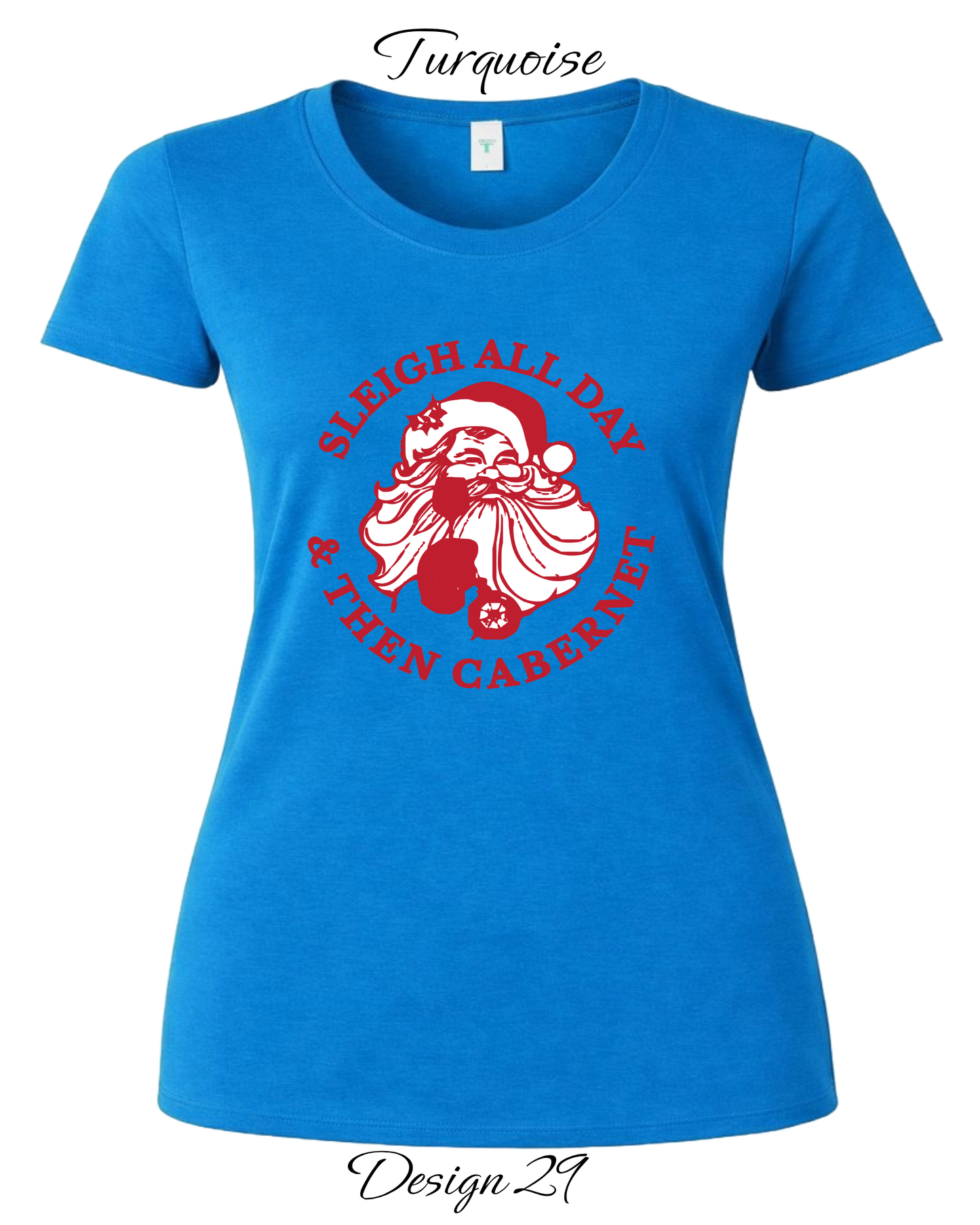 Custom Women's Tank Tops & Tees | Christmas Funny Drinking Inspired Tee