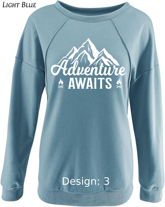 Sweatshirt Women's Camping Sweatshirt | Custom Sweatshirt