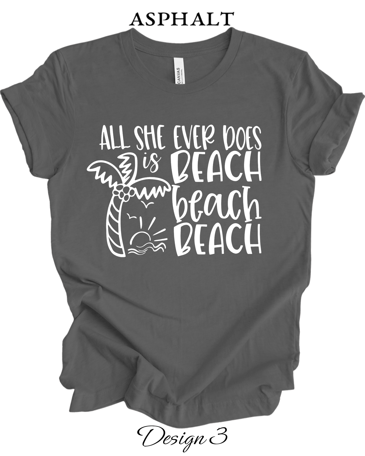 Custom Tee Unisex Crew Neck T-Shirts | Beach Inspired Tee