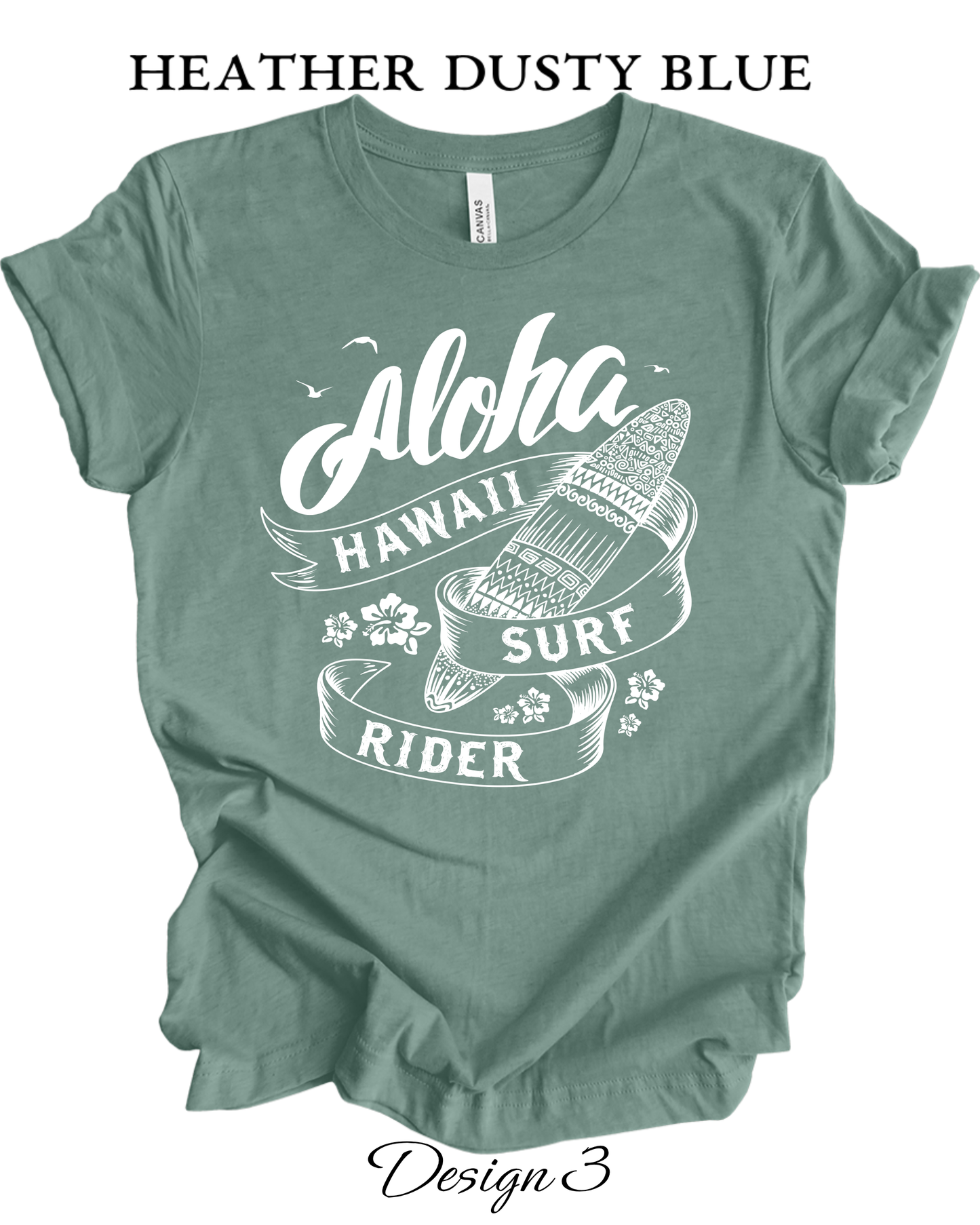 Custom Tee Unisex Crew Neck T-Shirts | Summer, Surfing, & Sunshine Inspired Tee