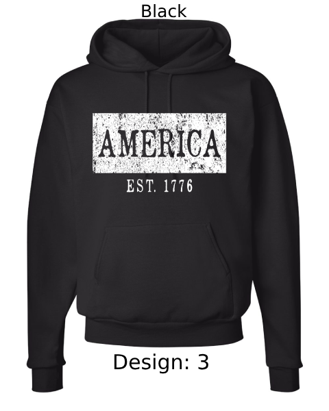 Unisex Patriotic Hoodie Sweatshirt | Custom Hoodie