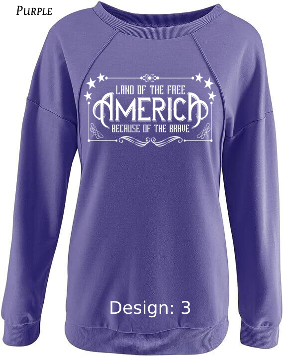 Sweatshirt Women's Patriotic Sweatshirt | Custom Sweatshirt