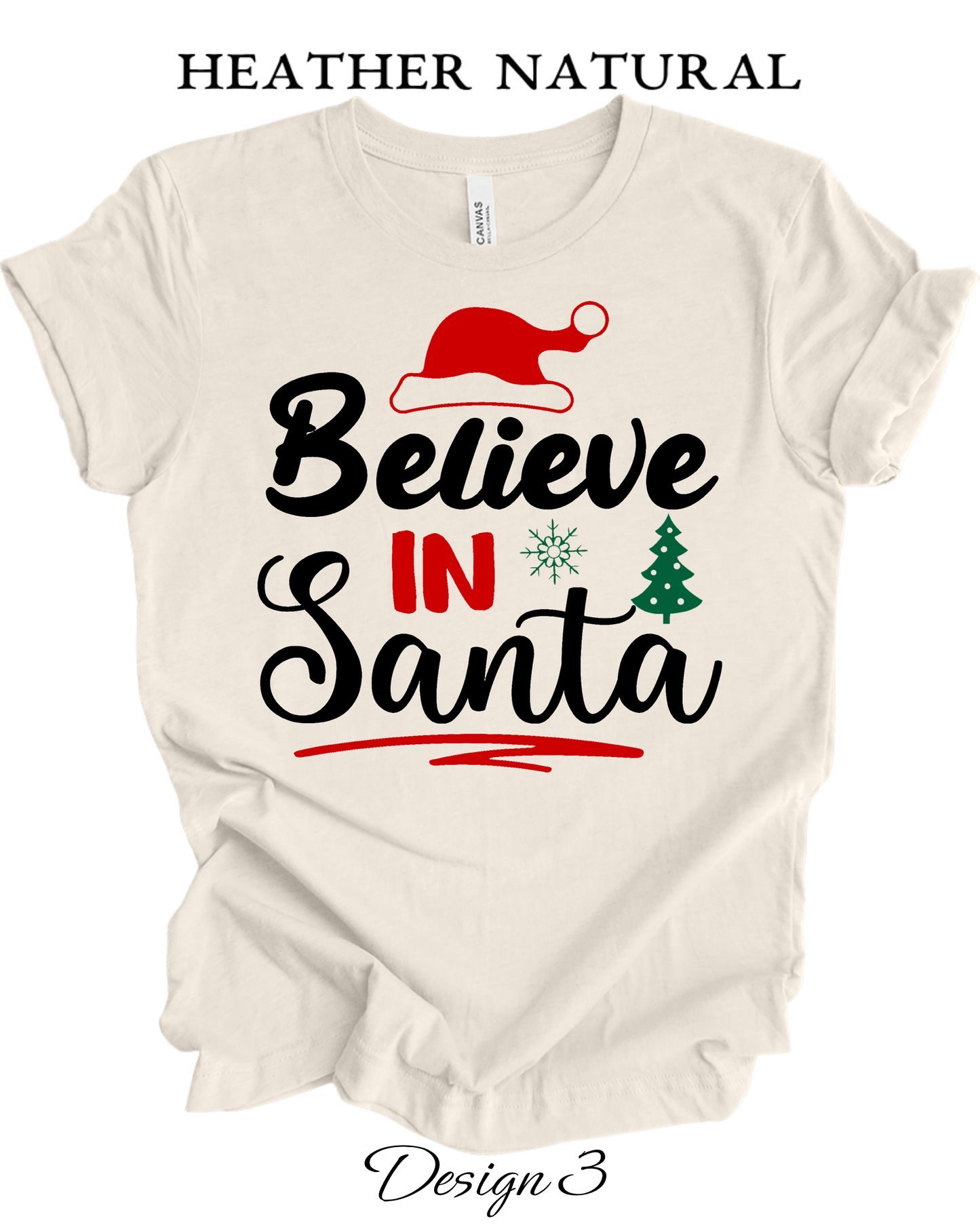 Custom Tee Unisex Crew Neck T-Shirts | Christmas Funny Santa Inspired Tee