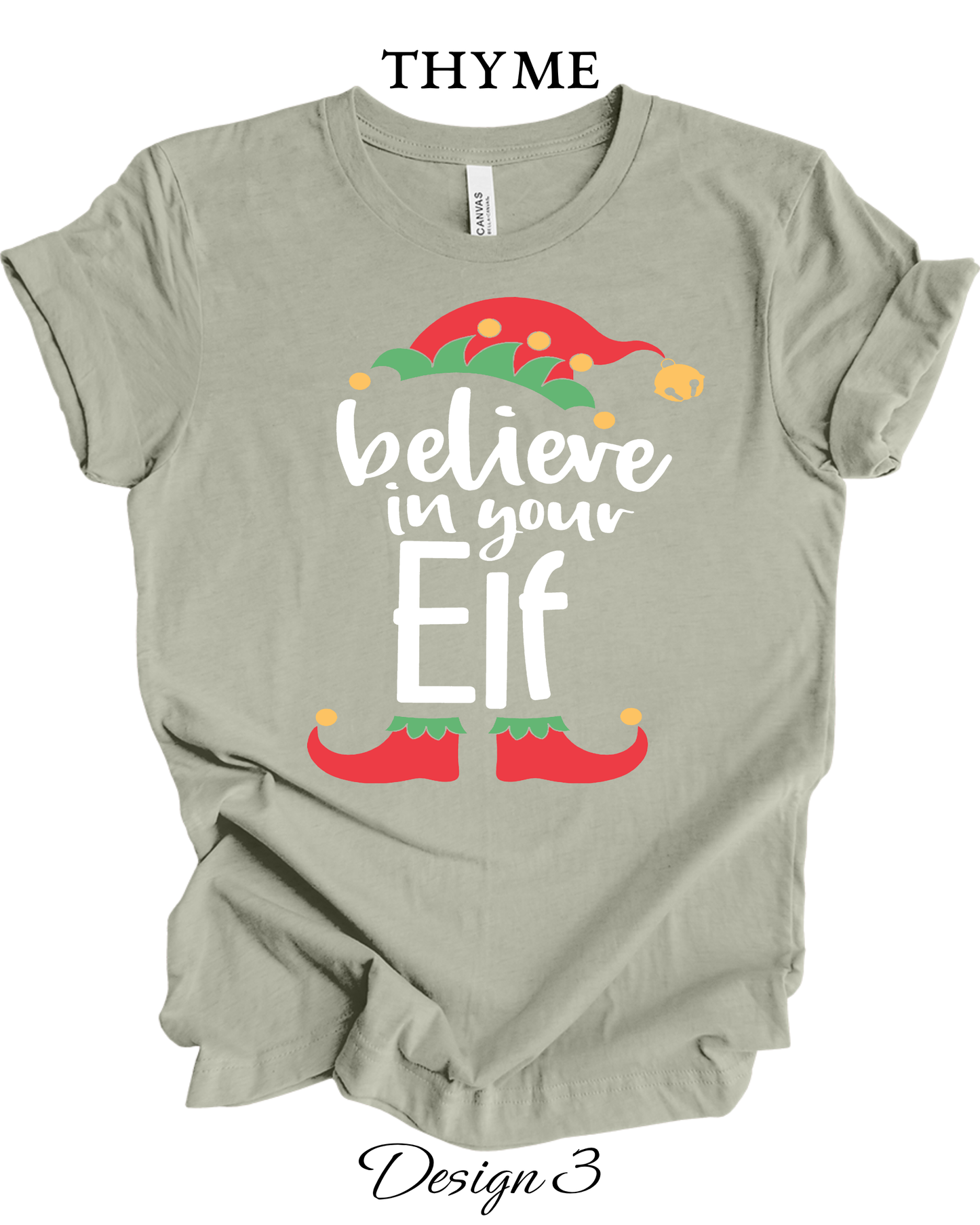 Custom Tee Unisex Crew Neck T-Shirts | Christmas Funny Elf Inspired Tee
