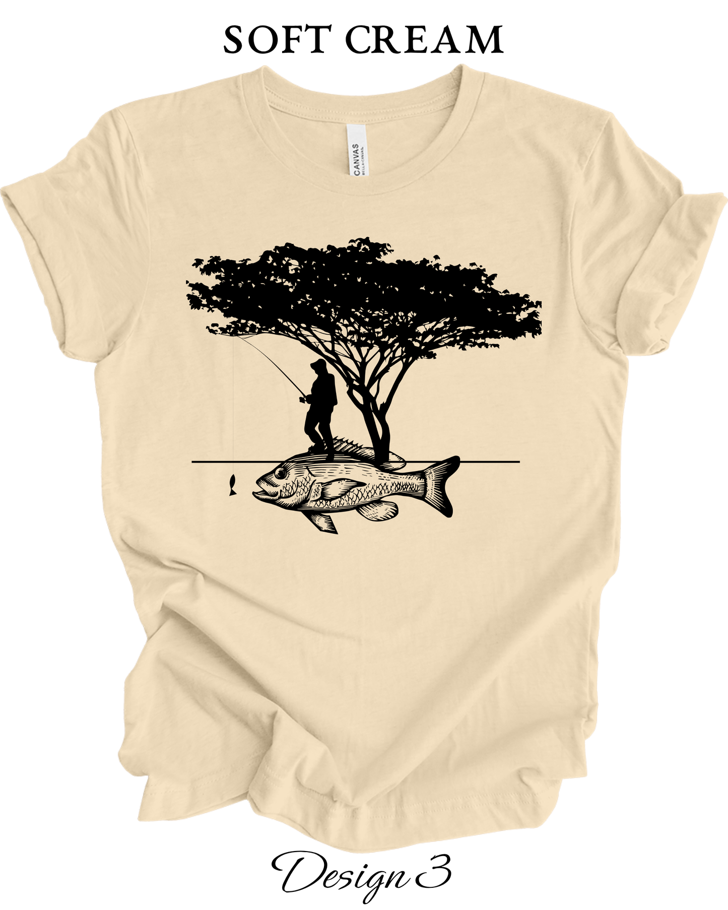 Custom Tee Unisex Crew Neck T-Shirts | Fishing Inspired Tees