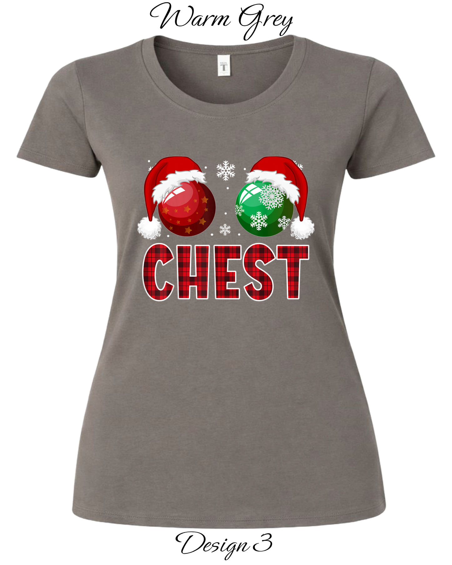 Custom Women's Tank Tops & Tees | Christmas Chest Tee