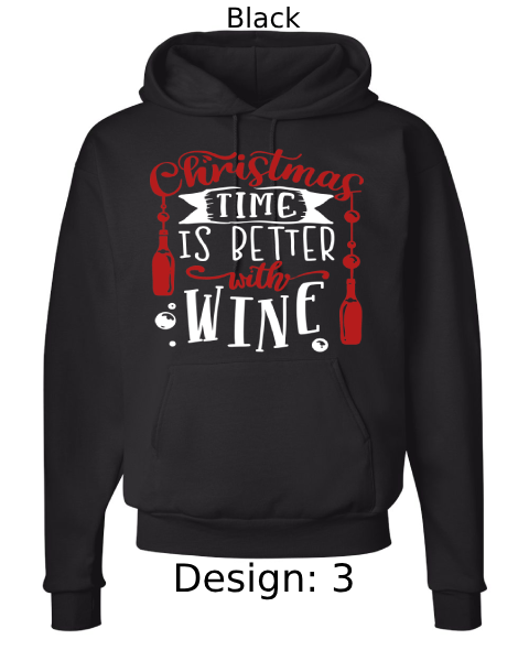 Unisex Christmas Funny Drinking Hoodie Sweatshirt | Custom Hoodie