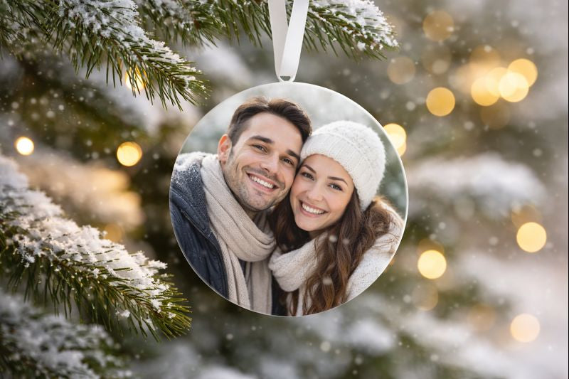 Custom Photo Ornament: Personalized Image, Logo, Text, or Photo 3" Ornament