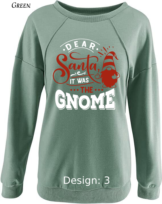 Sweatshirts Women's Christmas Funny Gnome Sweatshirt |  Custom Sweatshirt